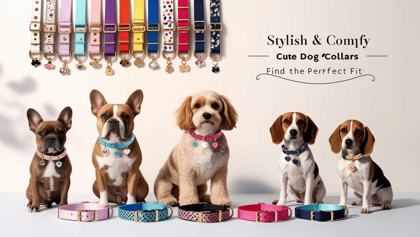 Upgrade your dog's look with our stylish and comfortable cute dog collars. Find the perfect fit.