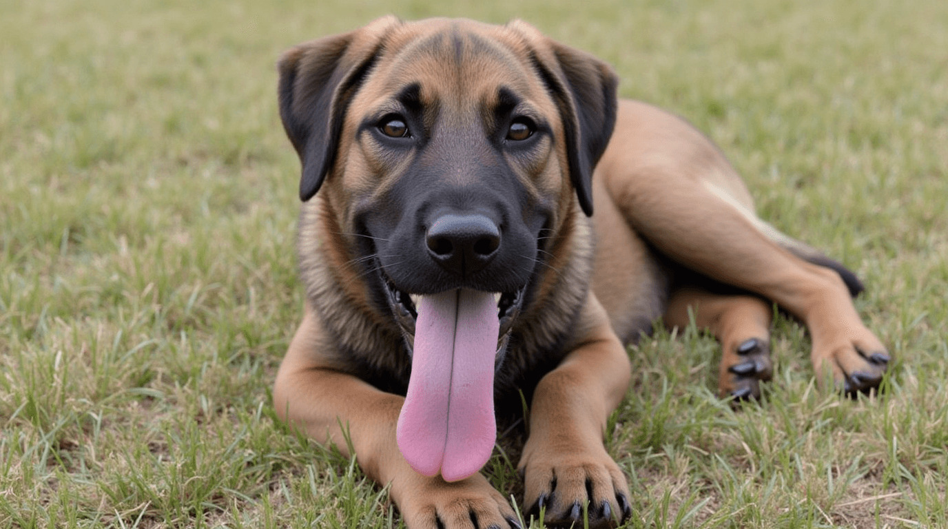 Lovable German Shepherd Lab Mix